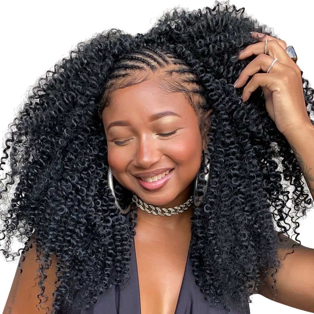 WowGlama Tight Curly 100% Premium Biofibre Hair Extensions Bundles Weave