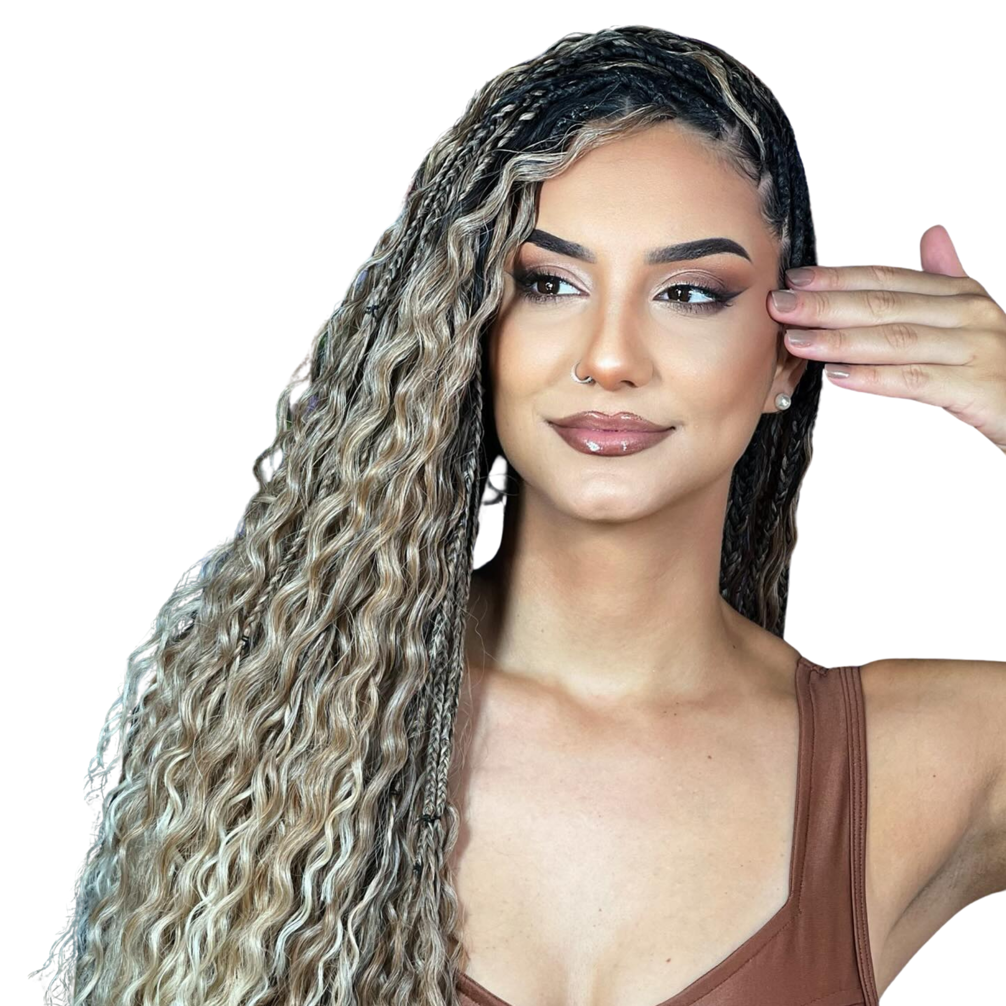 22" Ariel Curl Synthetic Crochet Hair Extensions,  4 bundles