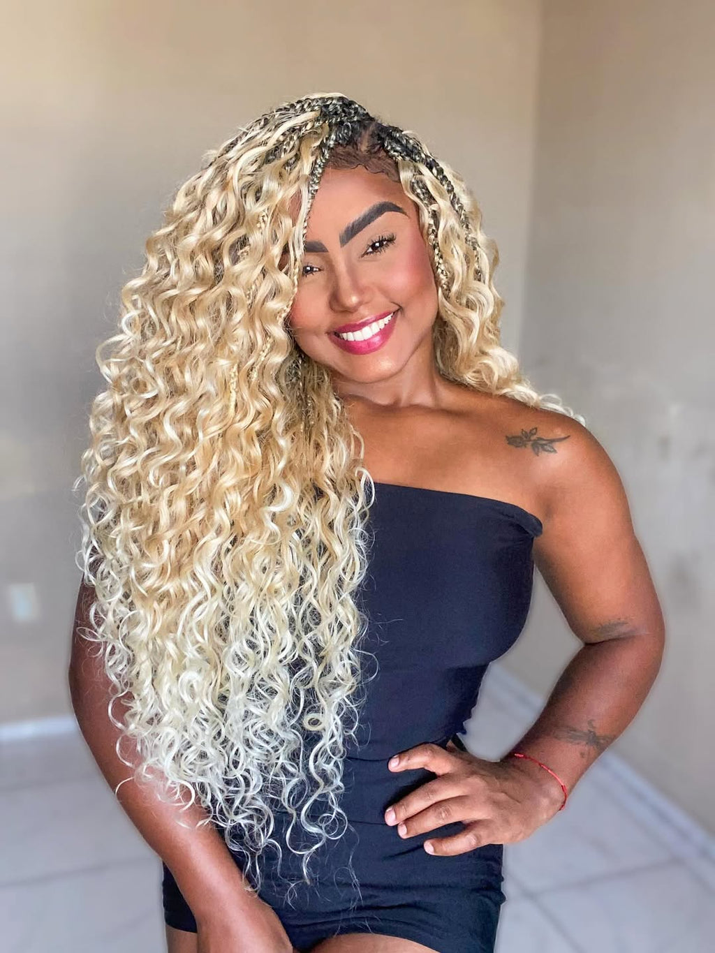22" Jessica Curl Synthetic Crochet Hair Extensions,  4 bundles
