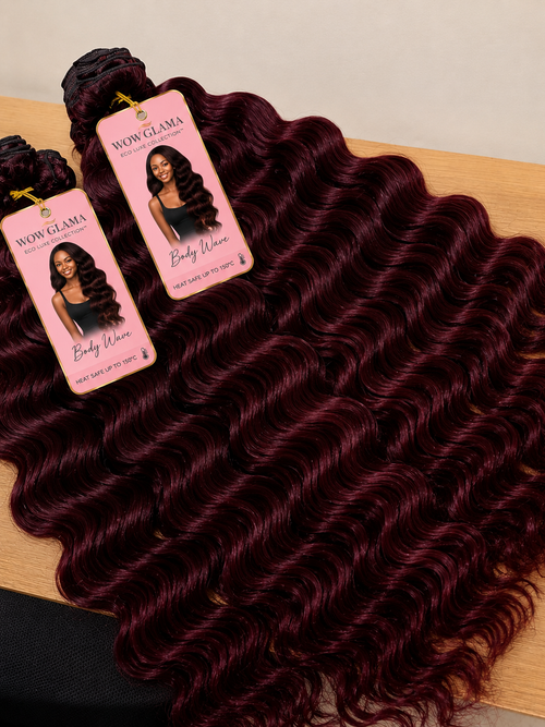 10 Packs wholesale, Wow Glama,  Biofibre Hair Bundles, Protein Hair, ECO LUXE™ Water Wave Bundles – 22”, (Copy)