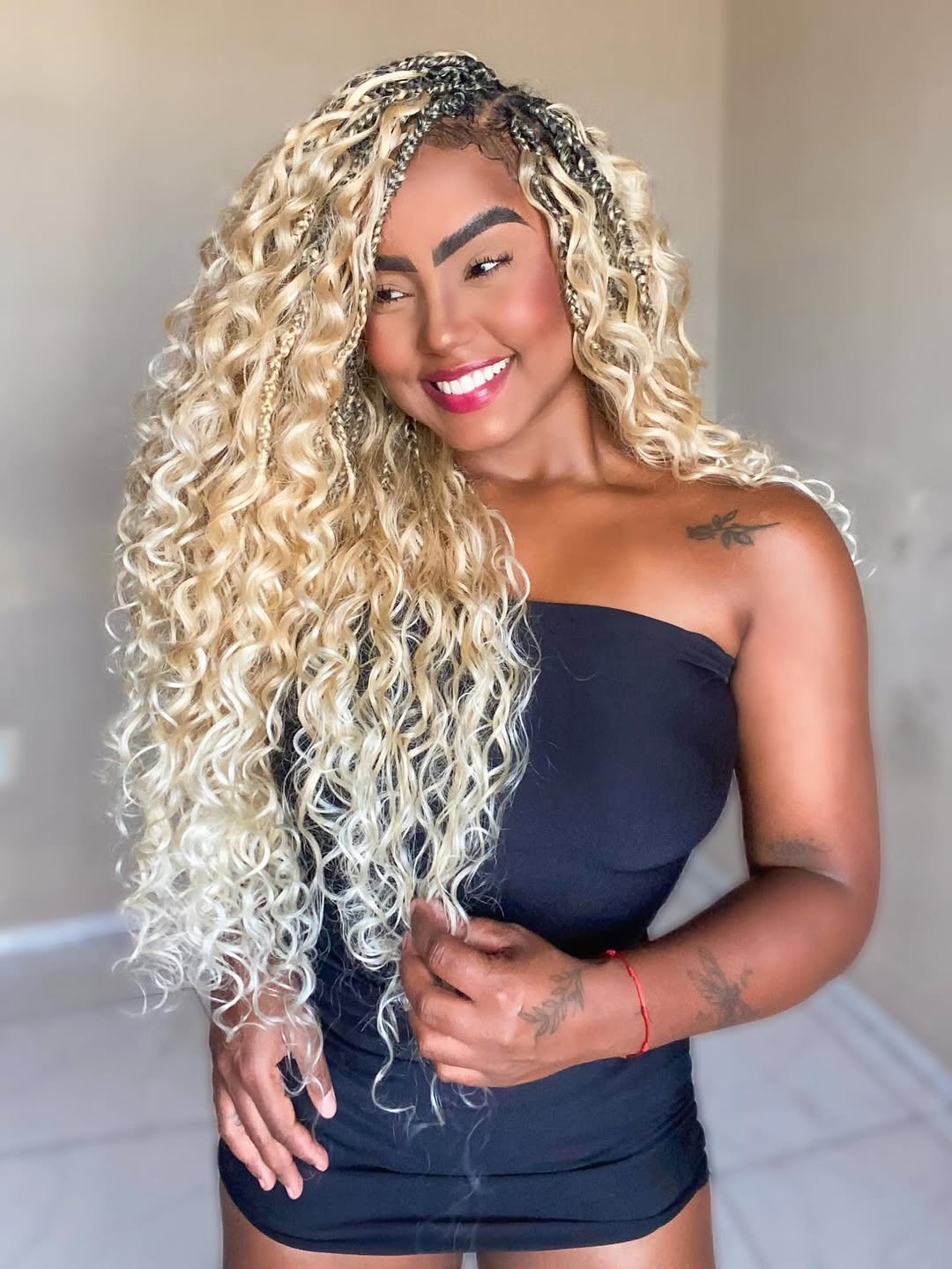 22" Jessica Curl Synthetic Crochet Hair Extensions,  4 bundles