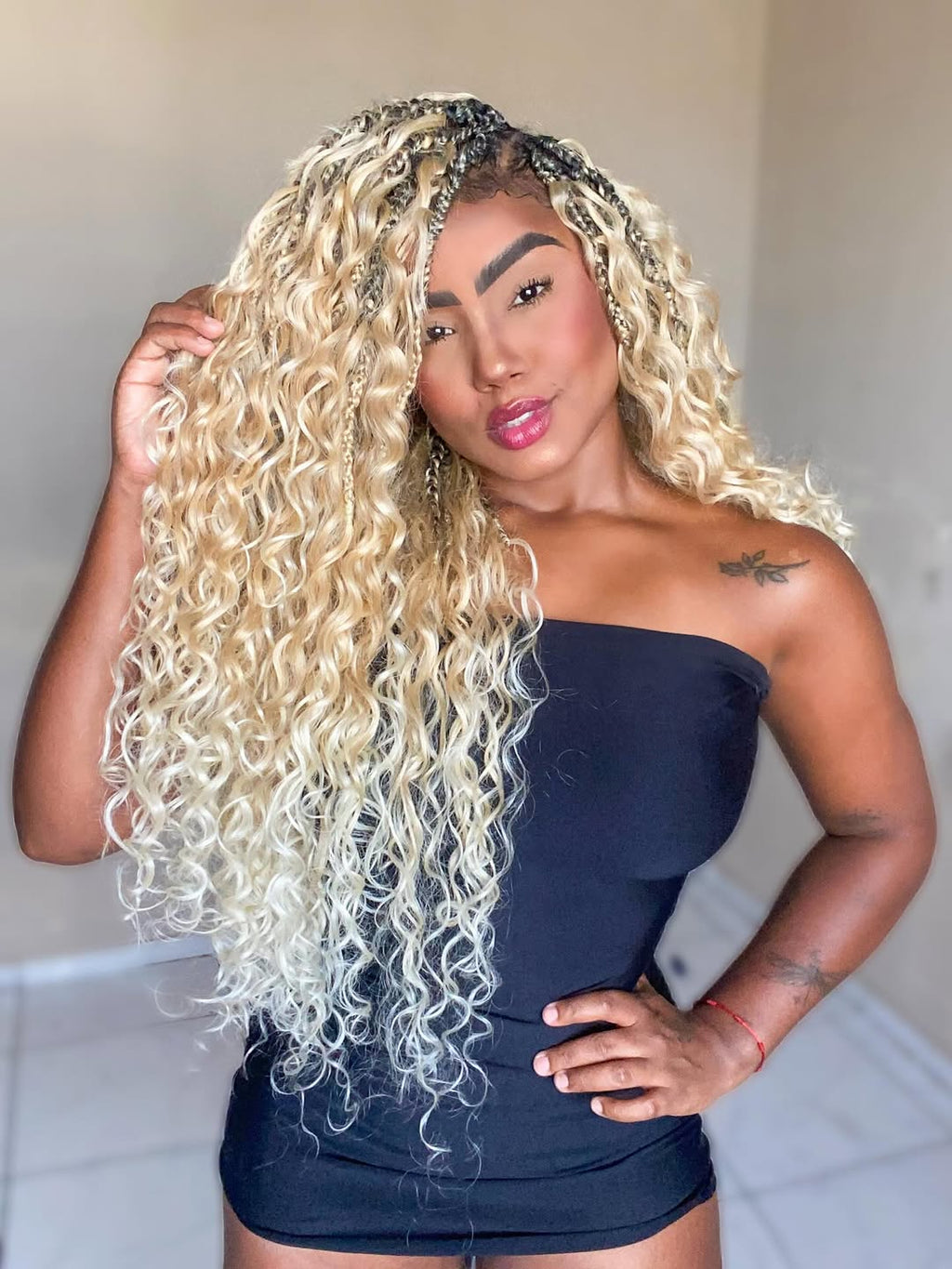 22" Jessica Curl Synthetic Crochet Hair Extensions,  4 bundles