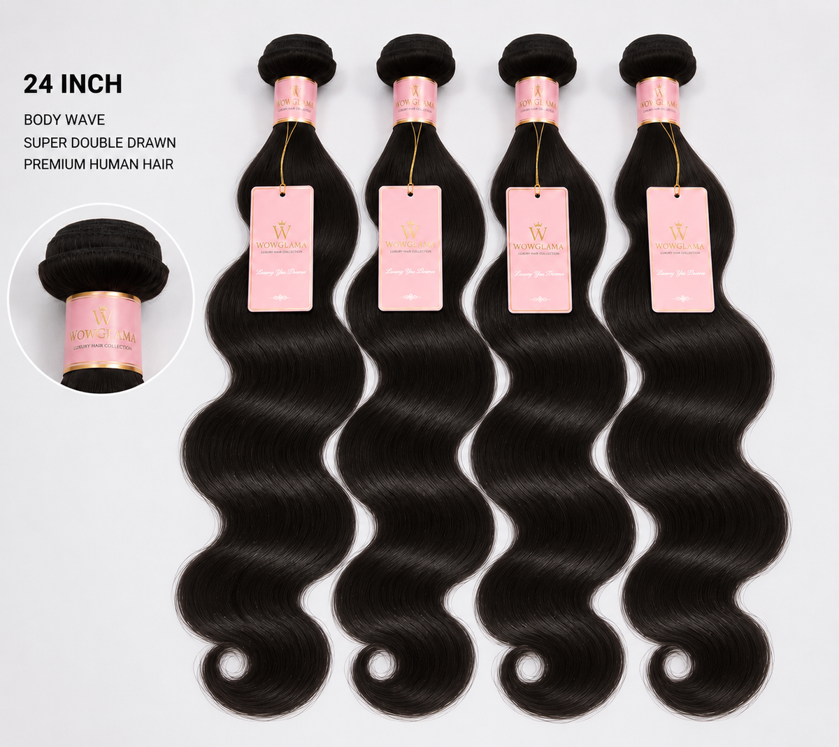 SDD (Supper Double Drawn) Human Hair Bundles, Body Wave