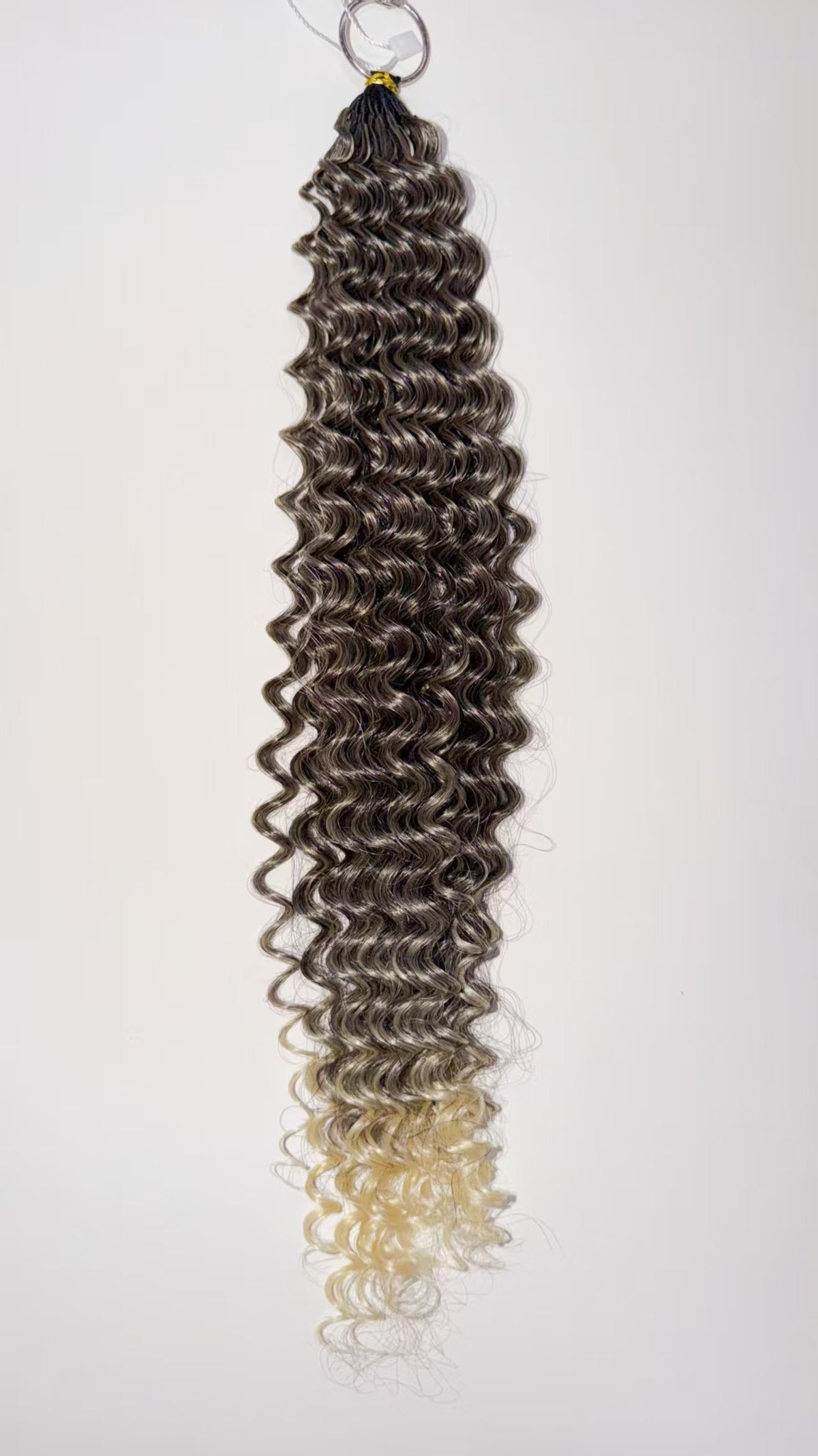 WowGlama Deep Wave, Feather Crochet, Blended Hair, Pre Separated 50 Strands/Pack, 50g
