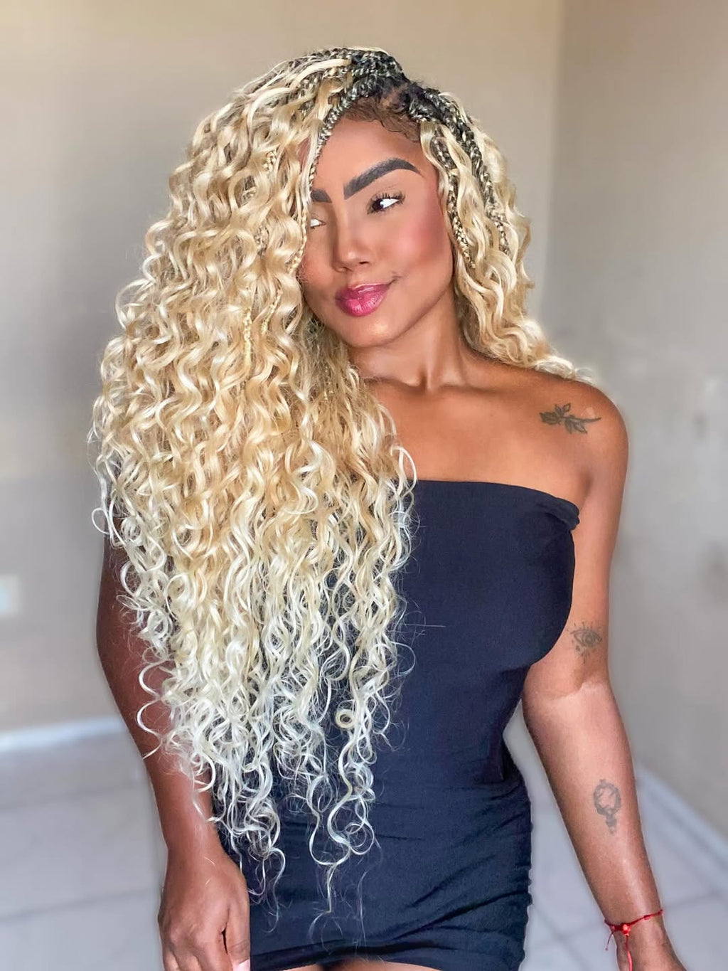 22" Jessica Curl Synthetic Crochet Hair Extensions,  4 bundles