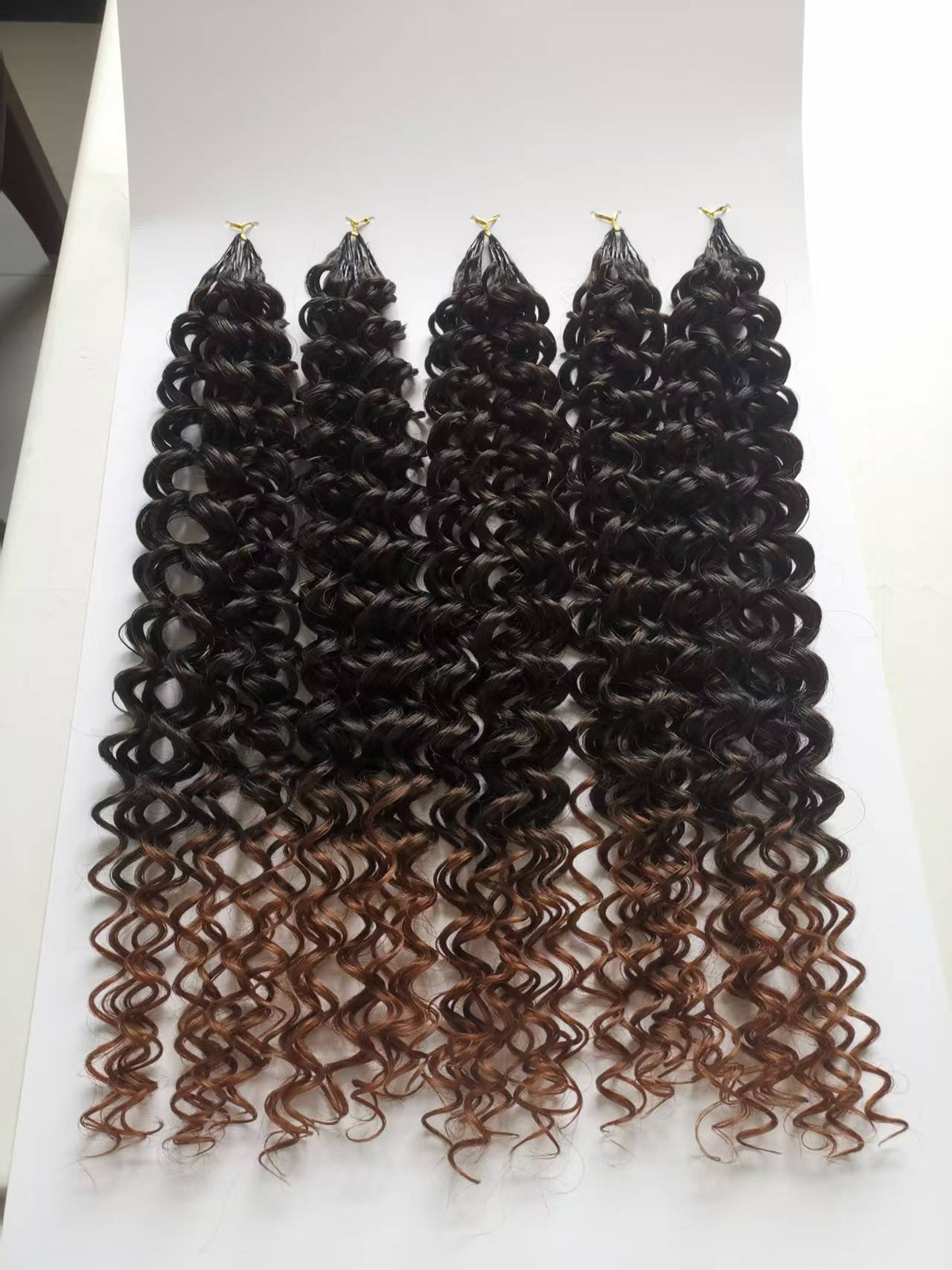 WowGlama Deep Wave, Feather Crochet, Blended Hair, Pre Separated 50 Strands/Pack, 50g