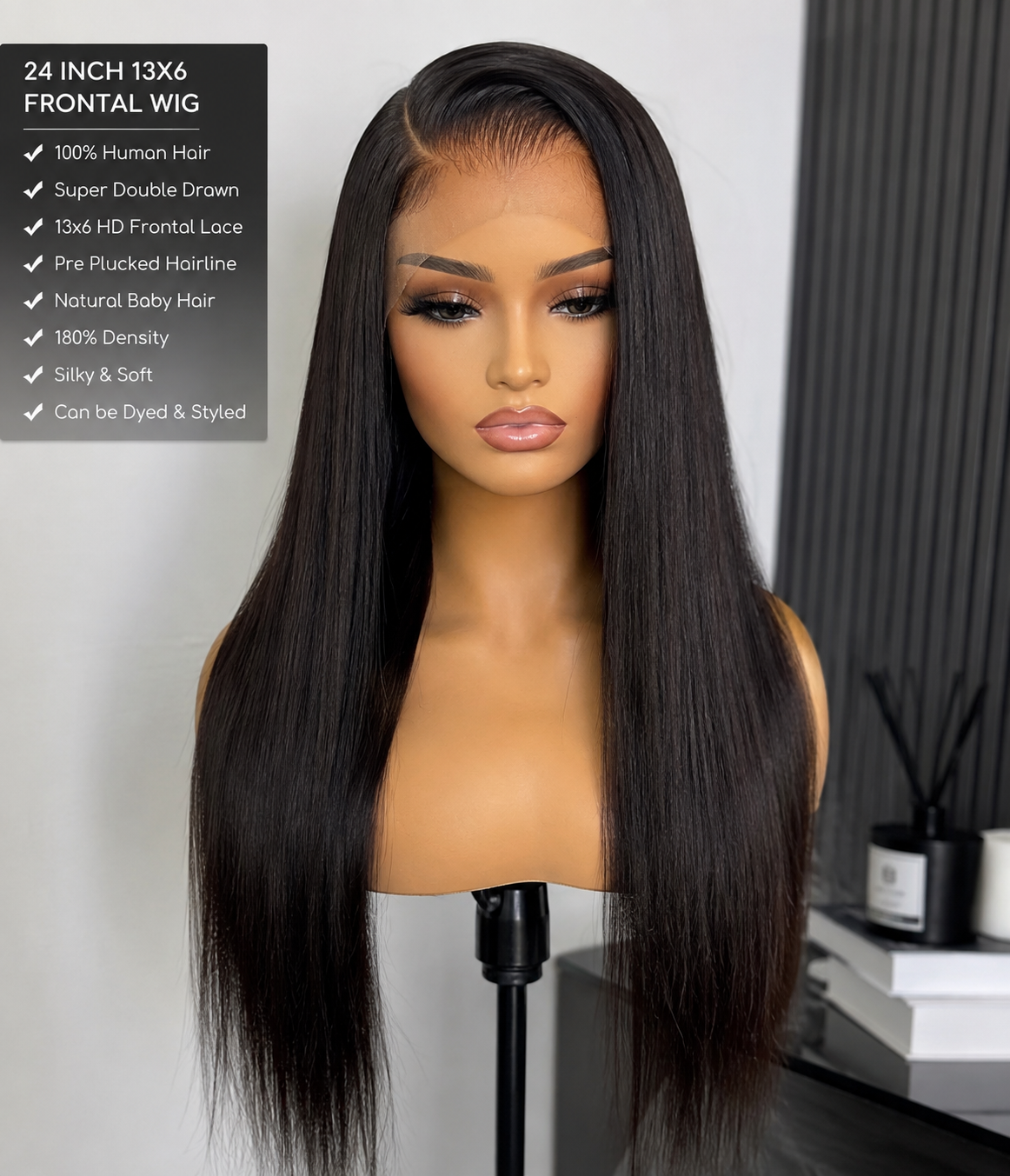 Supper Double Drawn Wig, 13*6 Frontal, HD Lace,
