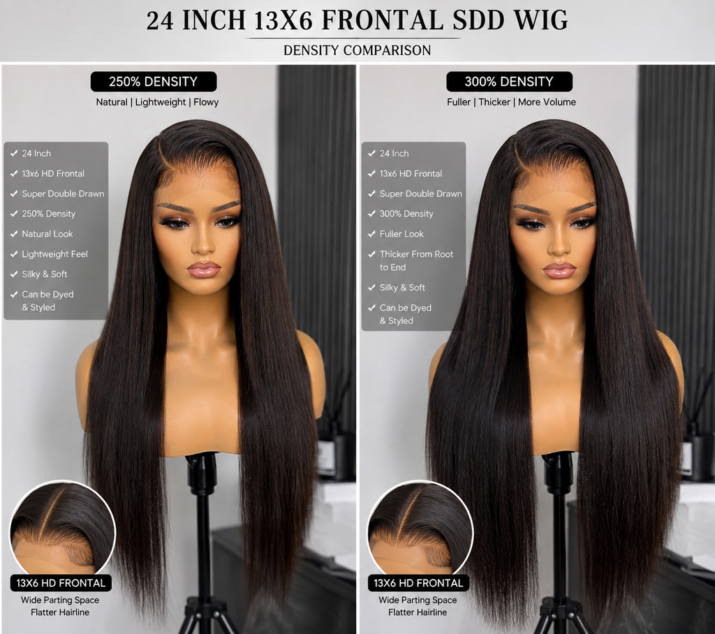 Supper Double Drawn Wig, 13*6 Frontal, HD Lace,