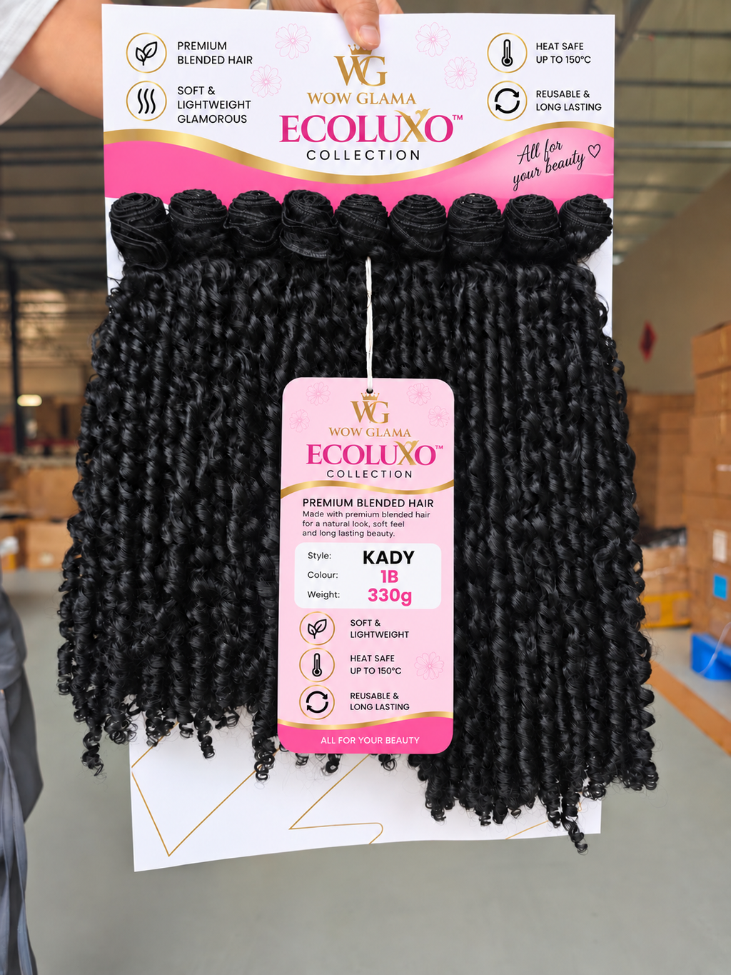 10 Packs, Wholesale, Wow Glama Kady, Tight Spiral Curl, Blended Hair, Biofibre Hair (Copy)