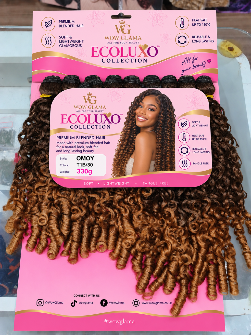 10 Packs, Burmese Curly Bundles, Mix Match Colour,  Blended Hair, Biofiber, Protein Hair