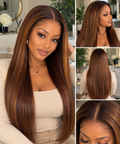 20” Kinky Straight Human Hair Wig – 5×5 HD Lace, 200 Density