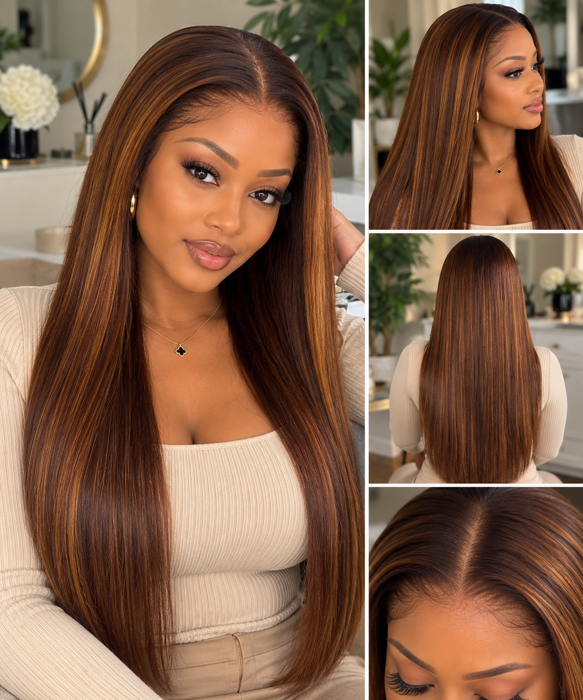 20” Kinky Straight Human Hair Wig – 5×5 HD Lace, 200 Density