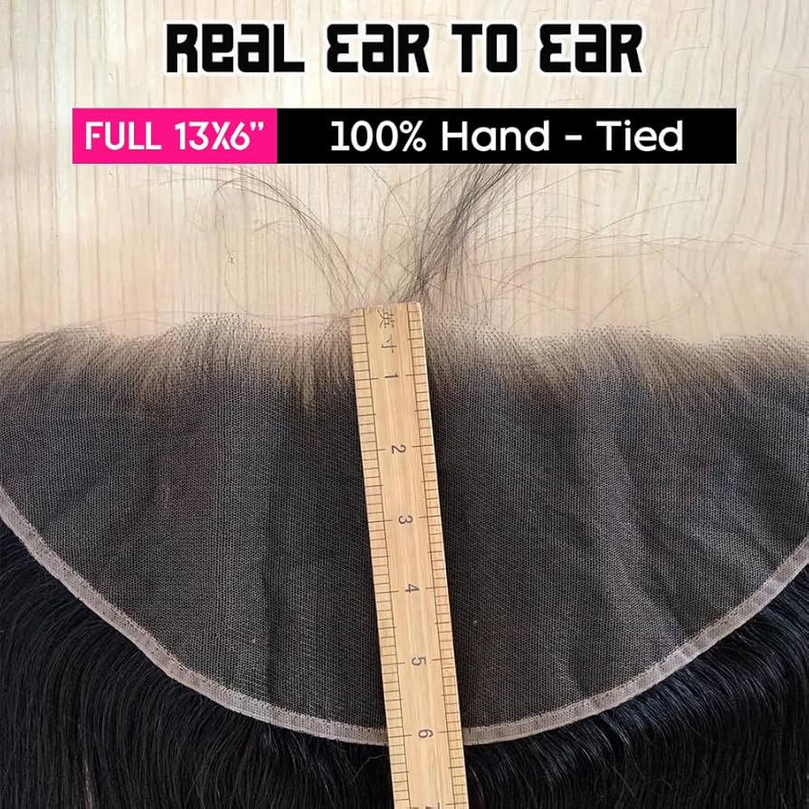 13 * 6 Lace Frontal, HD, Transparent Lace, 15A Grade Human Hair, Straight