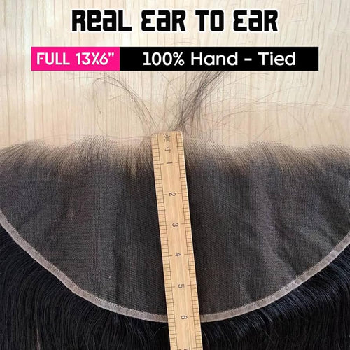 13 * 6 Lace Frontal, HD, Transparent Lace, 15A Grade Human Hair, Straight