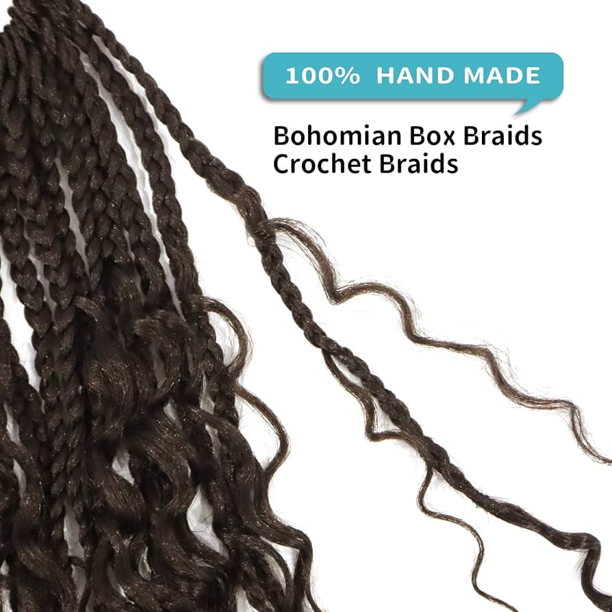 7 packs of 20" River Box, 24 Strands per Bundles, Synthetic Crochet Hair Extensions