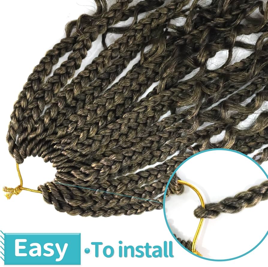 7 packs of 20" River Box, 24 Strands per Bundles, Synthetic Crochet Hair Extensions