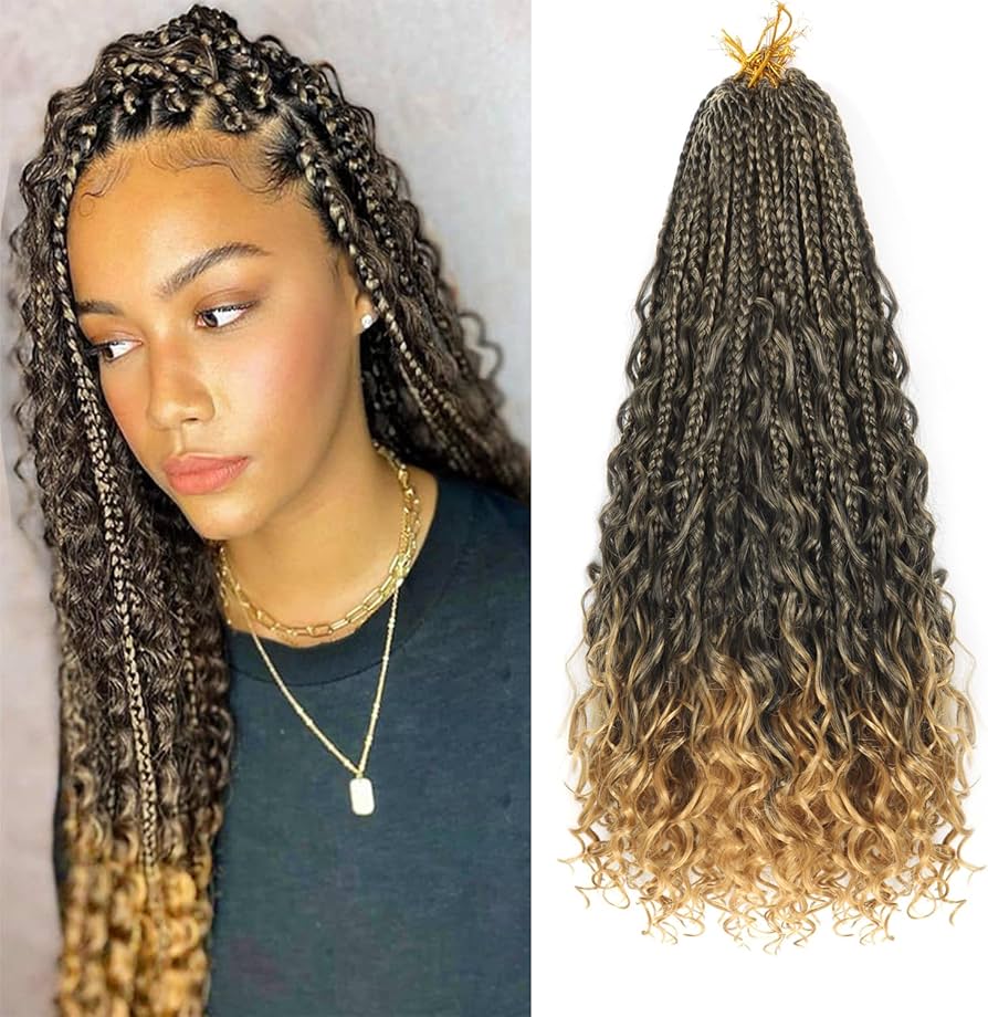 7 packs of 20" River Box, 24 Strands per Bundles, Synthetic Crochet Hair Extensions