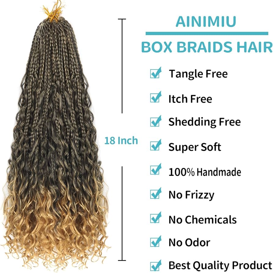 7 packs of 20" River Box, 24 Strands per Bundles, Synthetic Crochet Hair Extensions