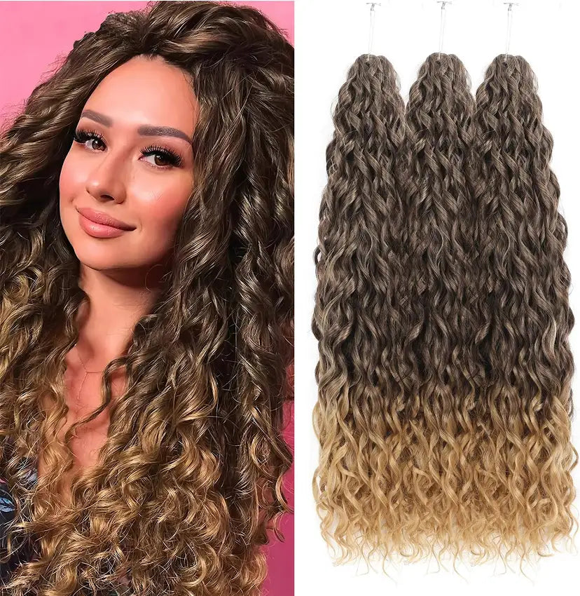 22" Jessica Curl Synthetic Crochet Hair Extensions,  4 bundles