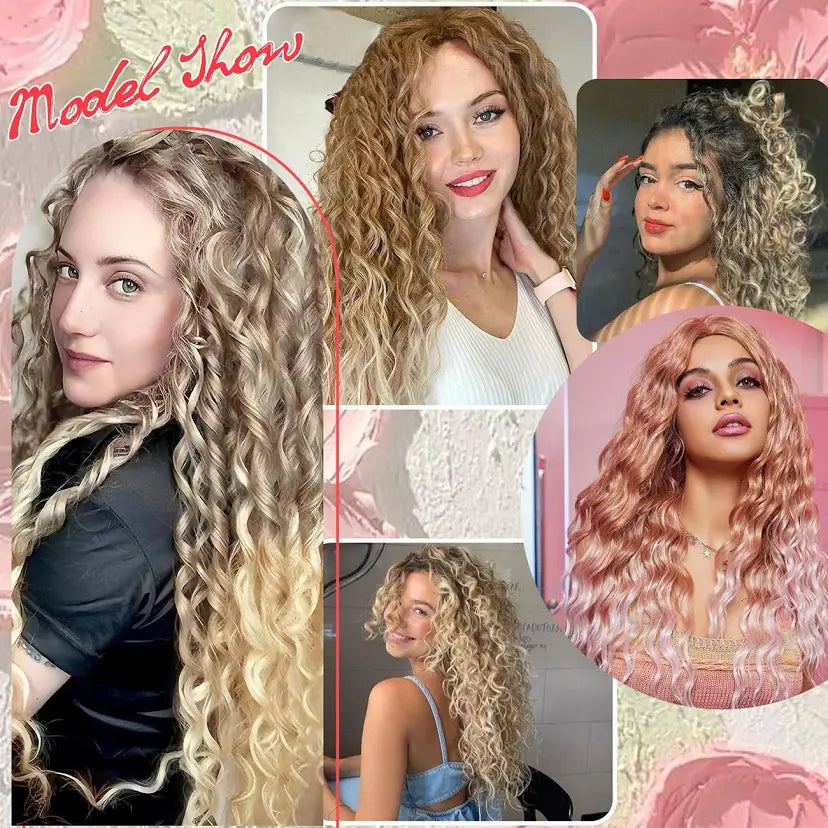 22" Jessica Curl Synthetic Crochet Hair Extensions,  4 bundles