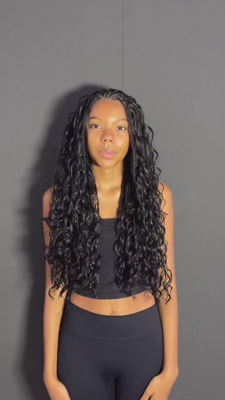 x20 Bundles Blended Hair, Wholesale Bulk for Boho Braids, Deep Wave, Bulk Blended Hair, High Temperature.